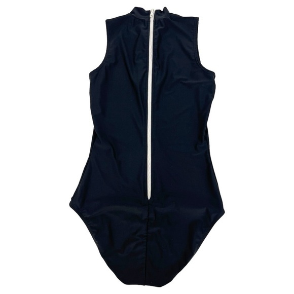 CoverSwim Sleeveless Mock-Neck Swimsuit in Black Size S - Picture 3 of 12